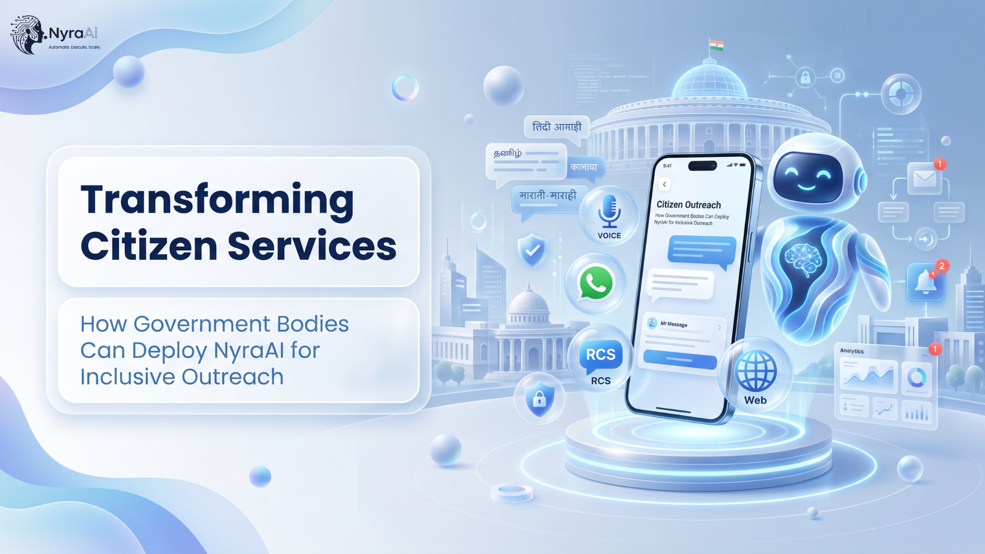 Transforming Citizen Services: How Government Bodies Can Deploy NyraAI for Inclusive Outreach